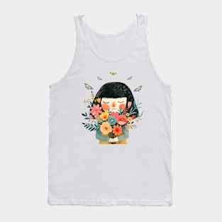 Girl Enjoy The Butterflies Tank Top